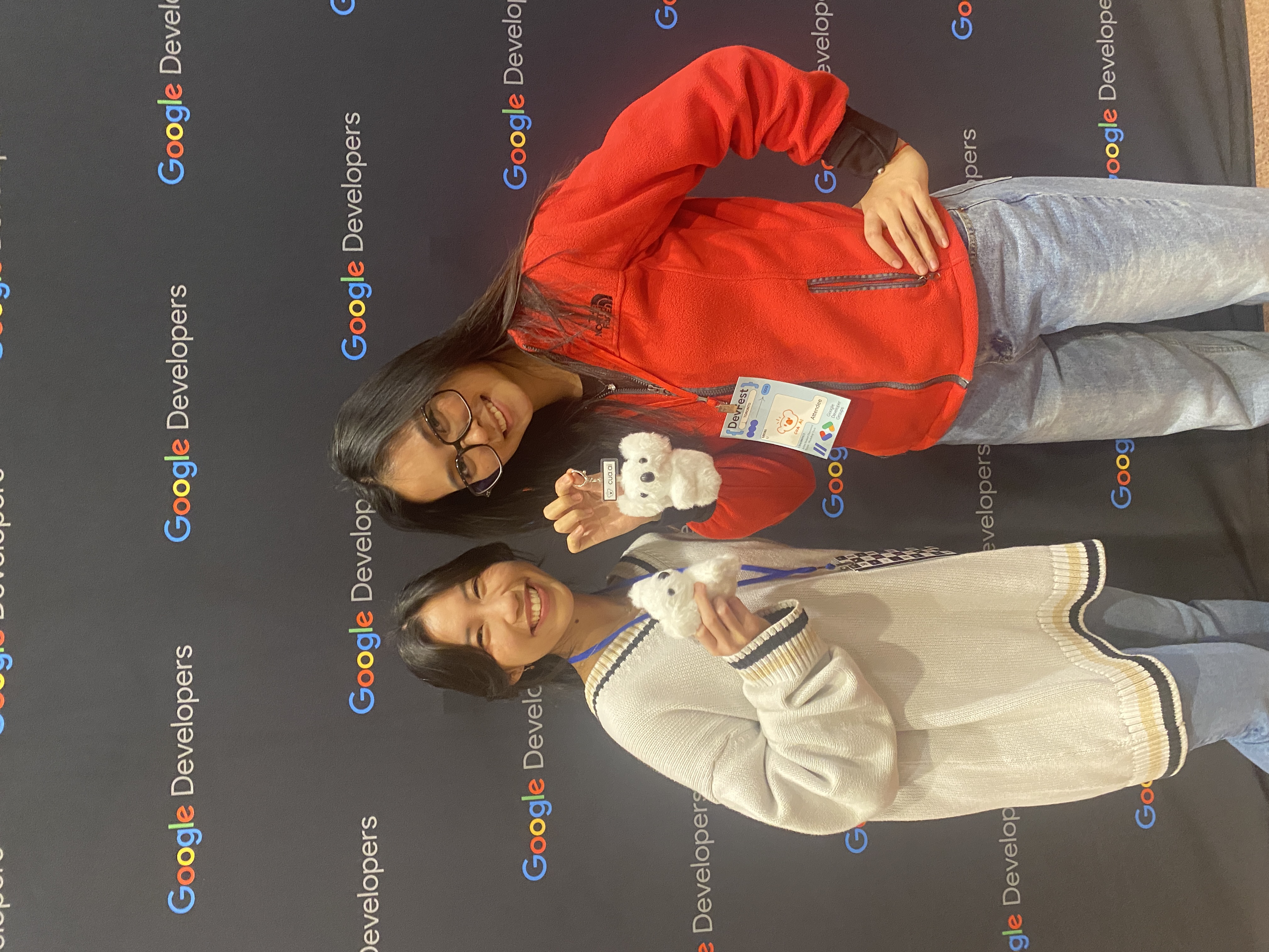 Esther and Sarina at DevFest Toronto